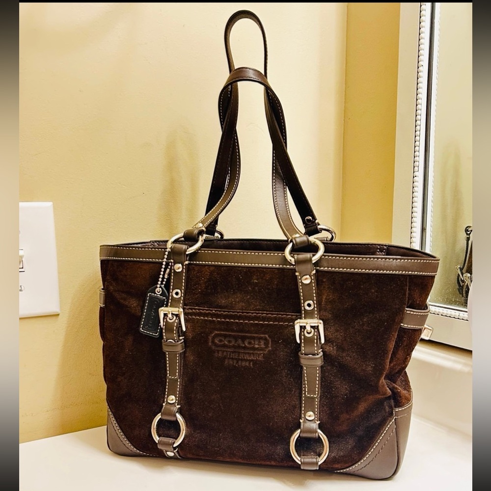 💰SOLD💰RARE Coach Y2K 1941 Genuine LeatherWare Suede Shoulder bag